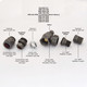 ABB-ADP-PW-ADAPTORS - Abbey Throttle Radiator Valve & Lockshield - Light Pewter (Angled Manual) ABB-ADP-PW-ADAPTORS - Abbey Throttle Radiator Valve & Lockshield - Light Pewter (Angled Manual)